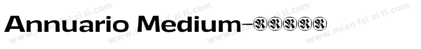 Annuario Medium字体转换